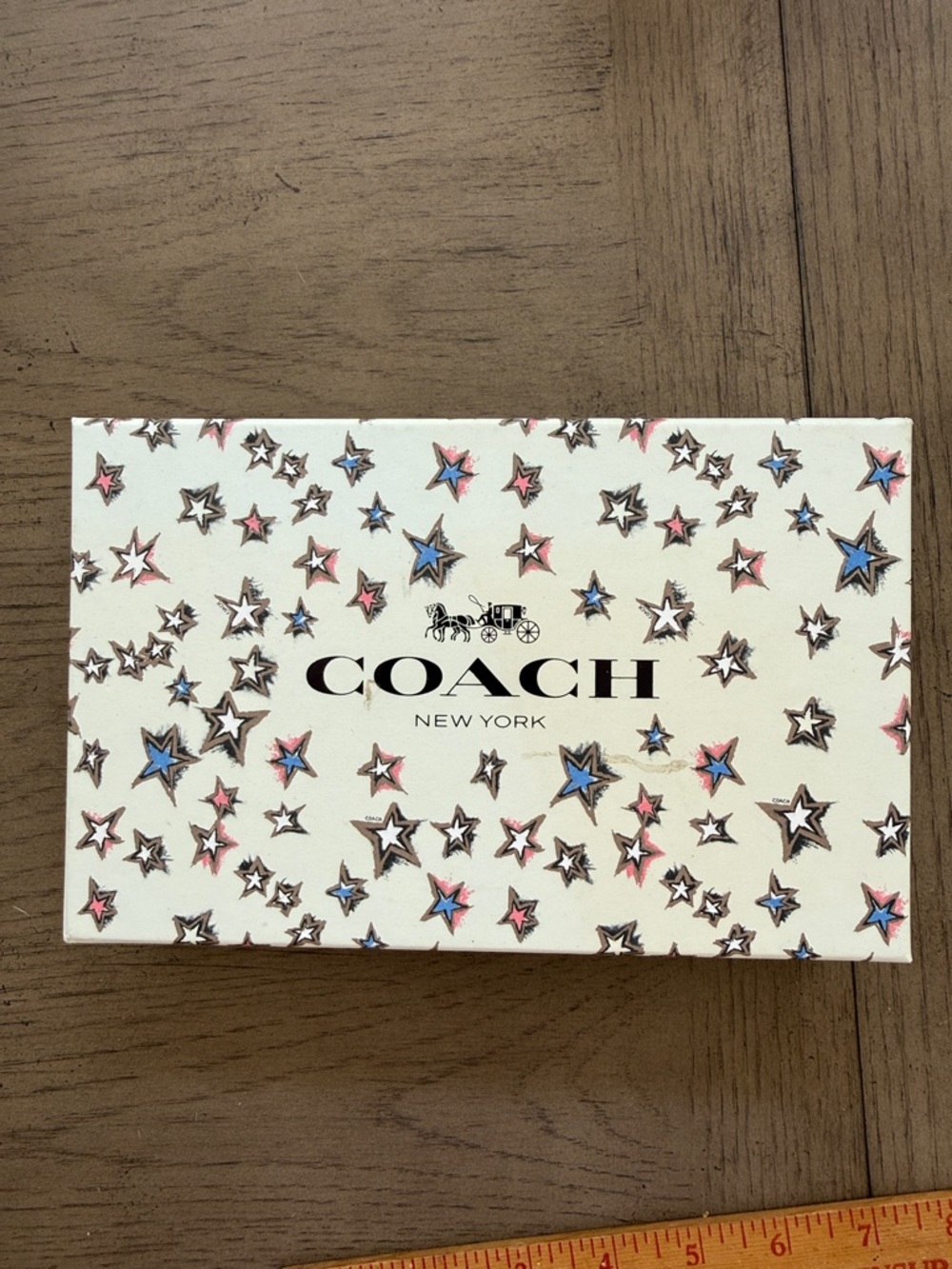COACH Coral Pink Leather Wristlet with Silver Logo - Picture 9 of 9